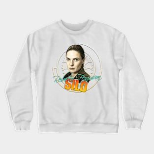 Silo emblem, Tv Series Rebecca Ferguson as Juliette Nichols fan works garphic design bay ironpalette Crewneck Sweatshirt